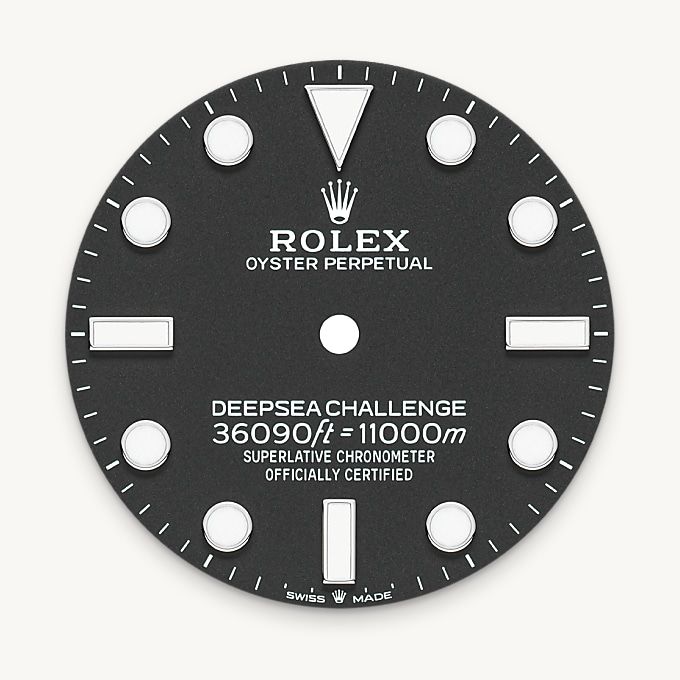 Intense black dial