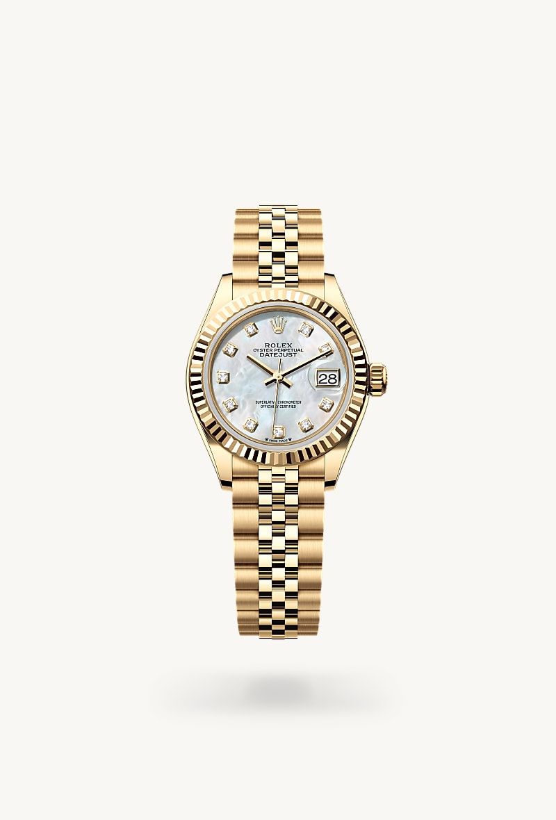 Rolex Lady-Datejust 28 Oyster, 28 mm, yellow gold