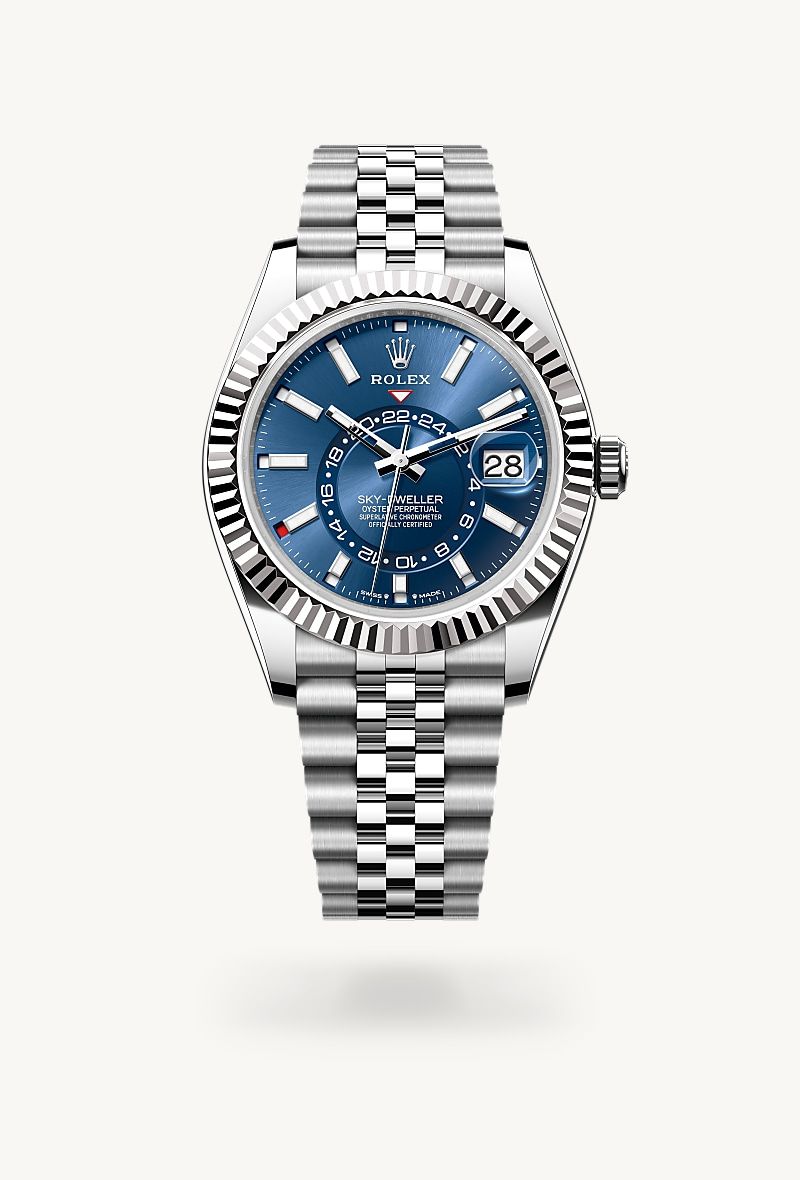 Rolex Sky-Dweller 42 Oyster, 42 mm, Oystersteel and white gold