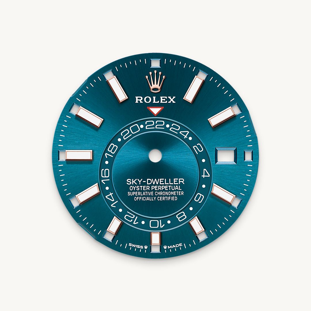Blue-green dial