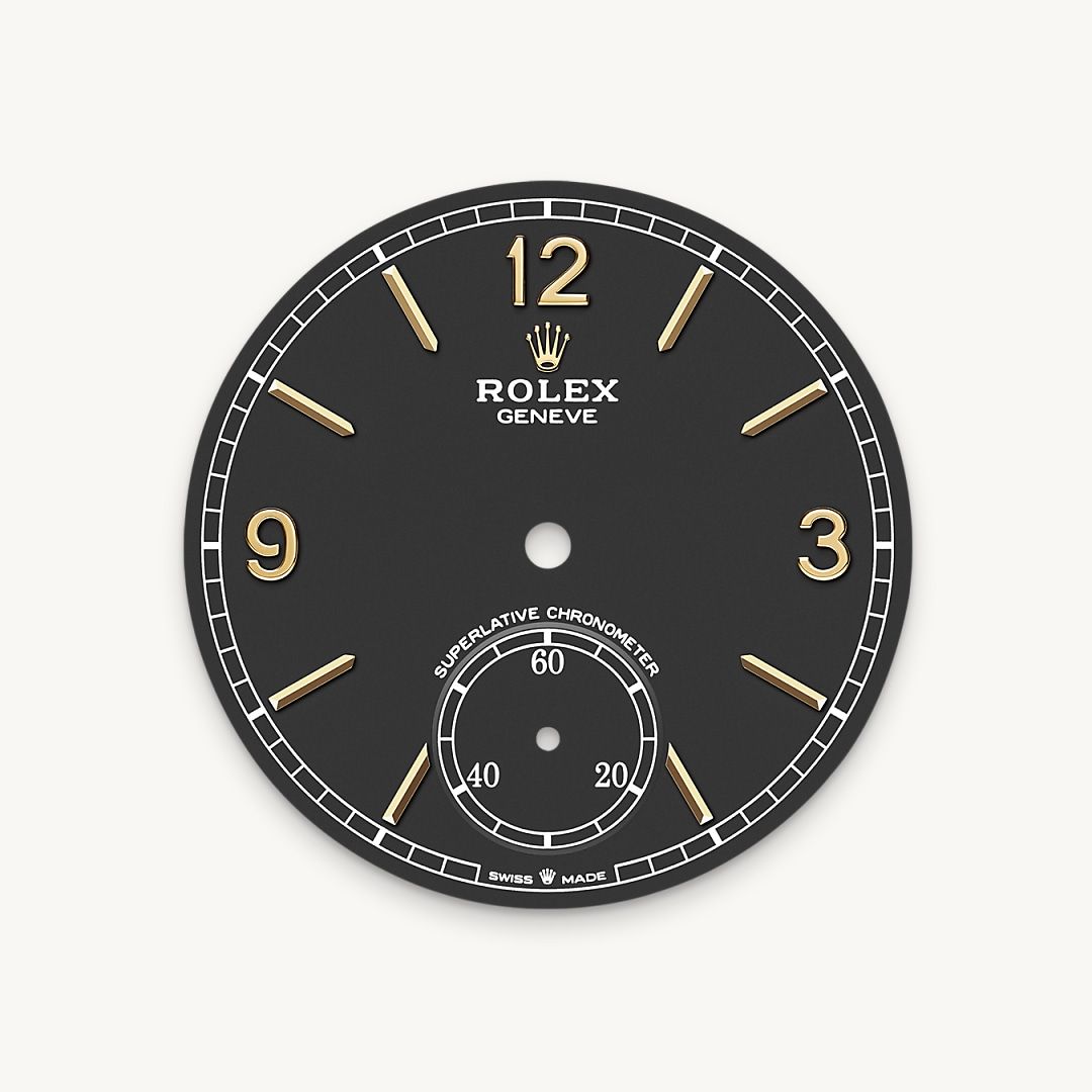 Intense black dial