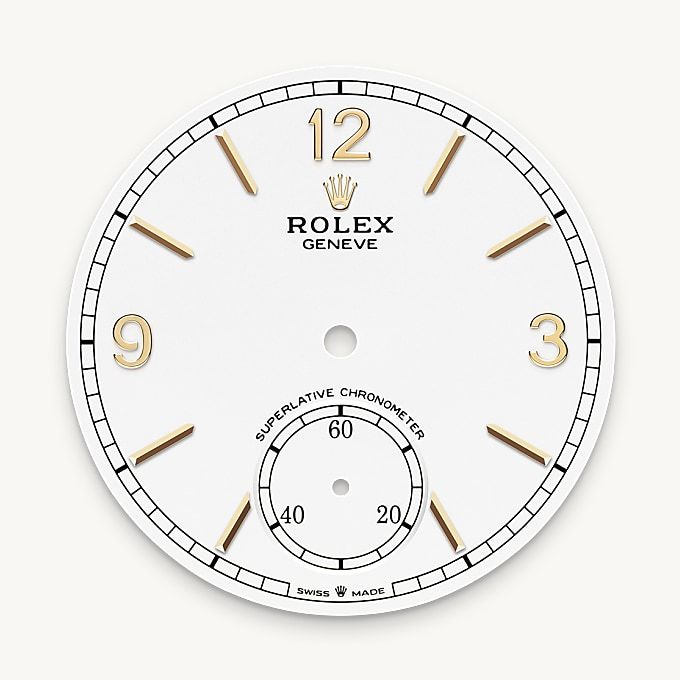 Intense white dial