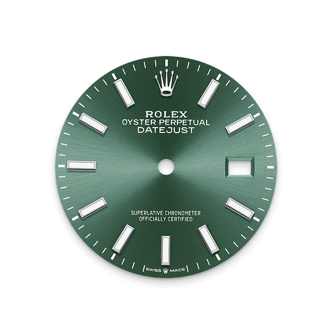 Mint green dial