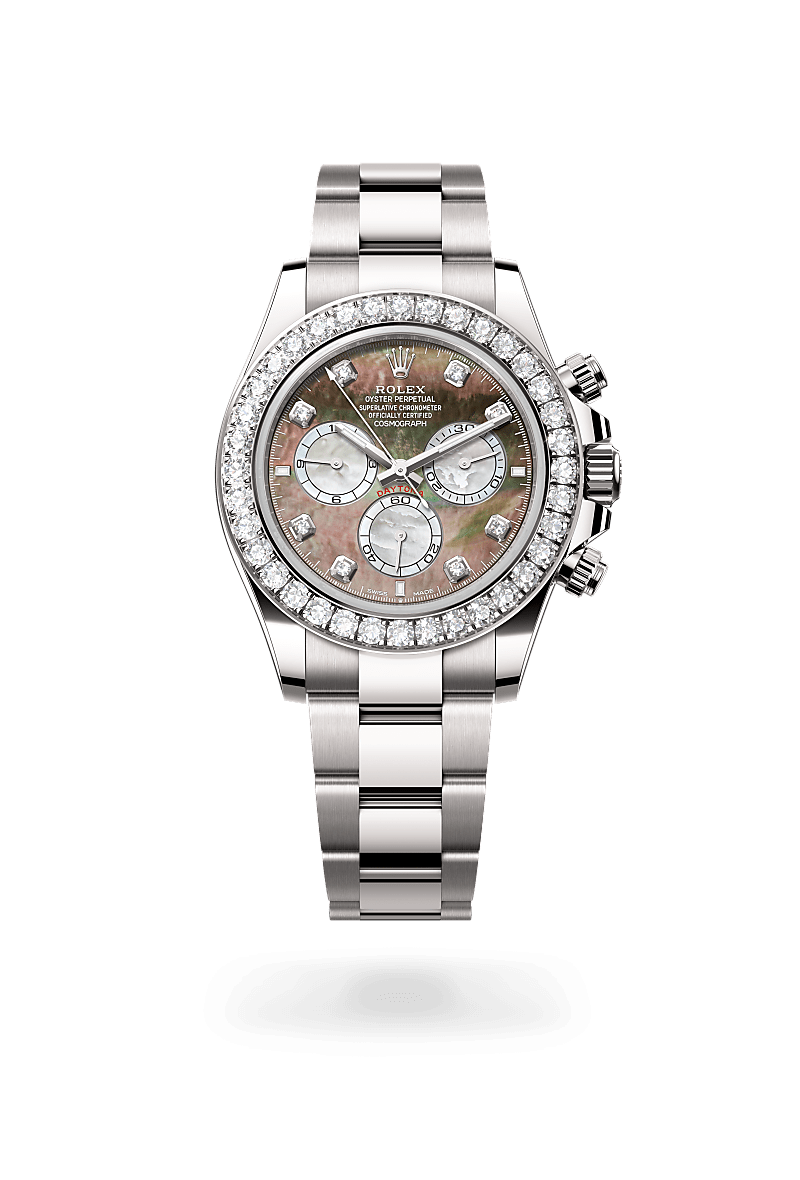 Rolex Cosmograph Daytona Oyster, 40 mm, white gold and diamonds