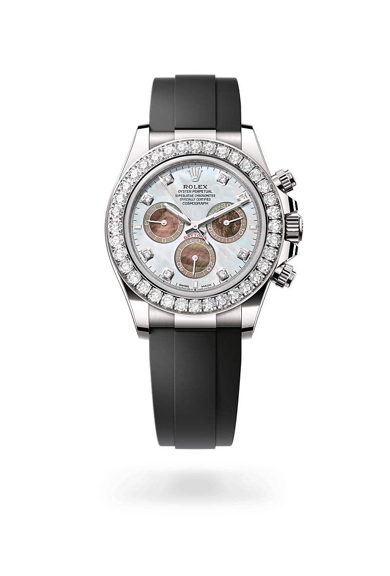 Rolex Cosmograph Daytona Oyster, 40 mm, white gold and diamonds