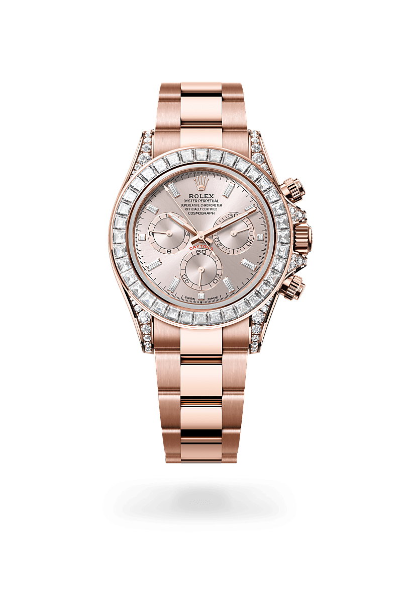 Rolex Cosmograph Daytona Oyster, 40 mm, Everose gold and diamonds