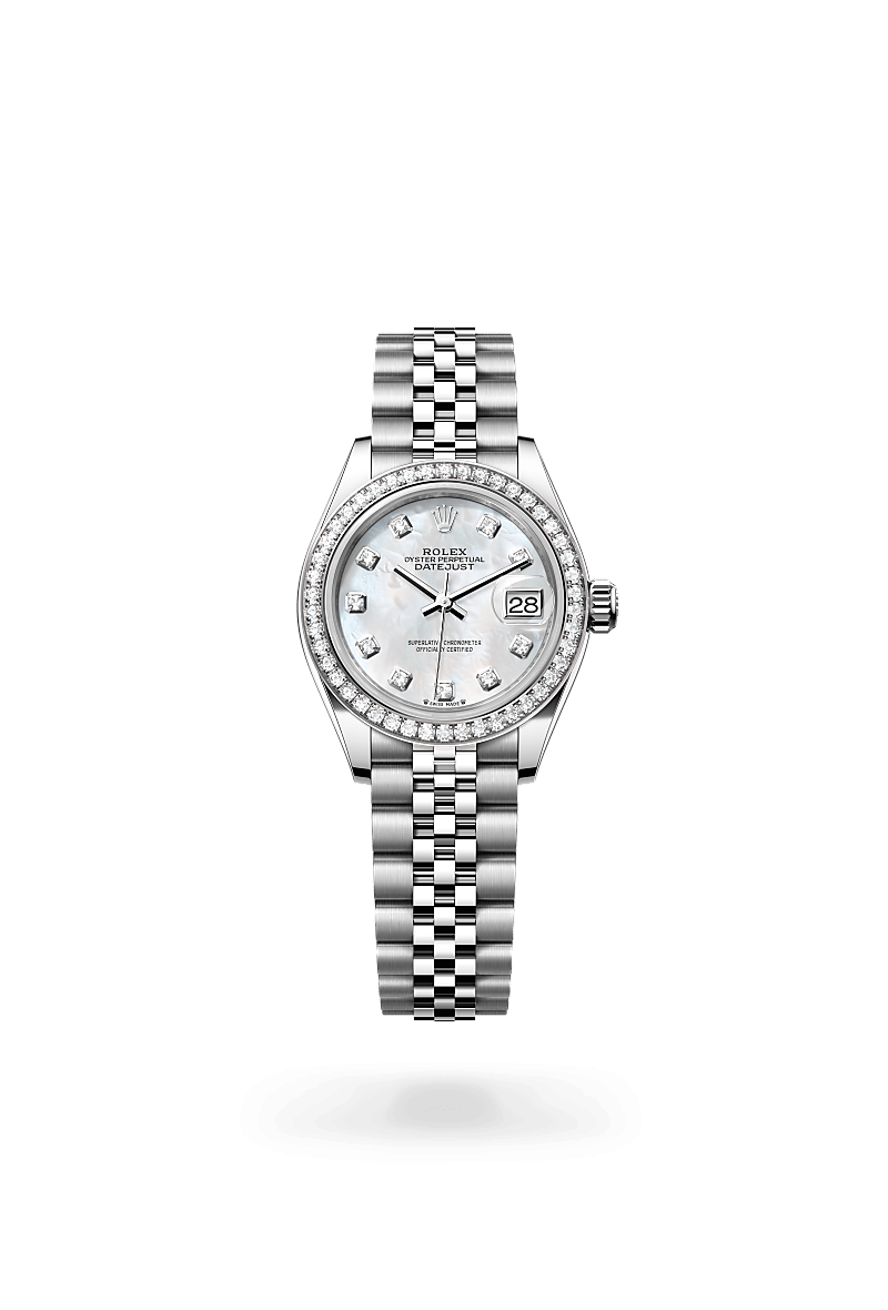 Rolex Lady-Datejust in White Rolesor - combination of Oystersteel and white gold, M279384RBR-0011 - Ethos