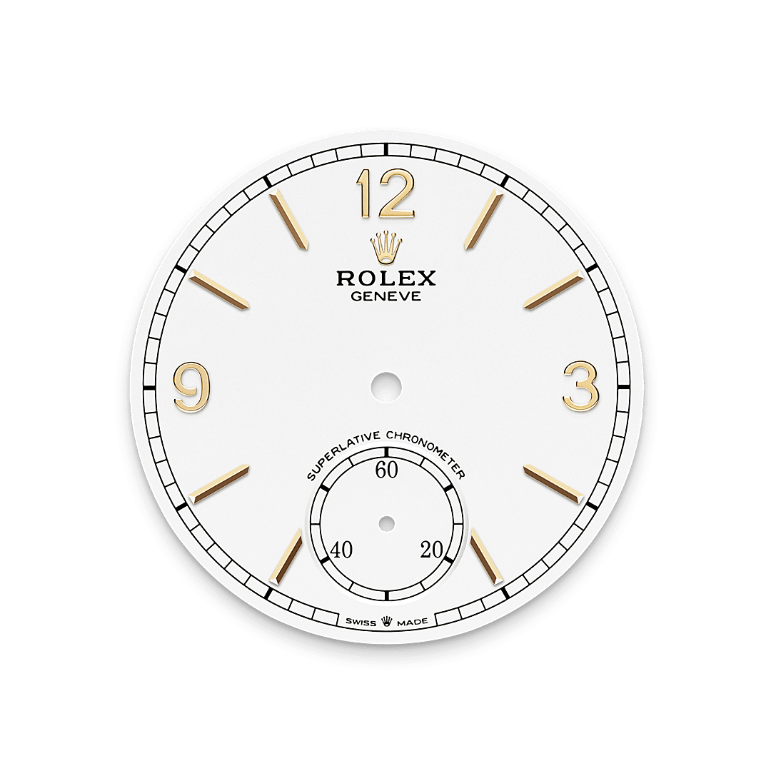 Intense white dial